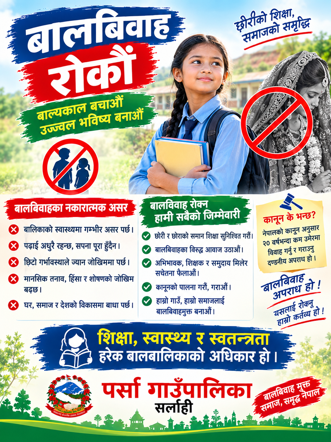 गाउँ कार्यपालिकाको कार्यालय पर्सा सर्लाहीको सार्वजनिक अनुरोध अनुरोध