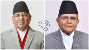 प्रधानमन्त्री प्रचण्ड र सभामुख घिमिरेबीच टेलिफोन संवाद, संसदको अवरोध हटाउने बारे छलफल