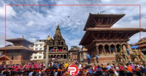 पाटनको कृष्ण मन्दिरमा भक्तजनको घुइँचो