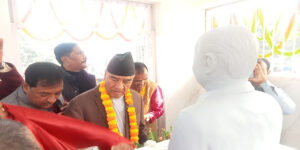 कांग्रेस सभापति देउवाद्वारा सिंहको सालिक अनावरण