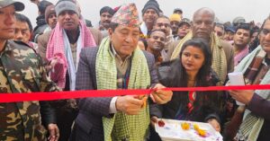 गृहमन्त्री नारायणकाजी श्रेष्ठद्वारा सर्लाही कारागार उद्घाटन