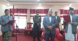 बागमती प्रदेशमा मन्त्रिपरिषद् विस्तार, विना विभागीय मन्त्री आलेले लिइन् शपथ