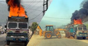 औषधीमा प्रयोग हुने केमिकल बोकेको ट्रकमा आगलागी