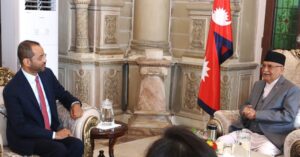 प्रधानमन्त्री ओलीसँग ओमानका विदेशमन्त्रीको शिष्टाचार भेट