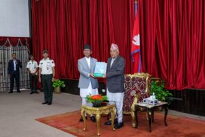 राष्ट्रपति पौडेललाई अख्तियारले बुझायो बार्षिक प्रतिवेदन