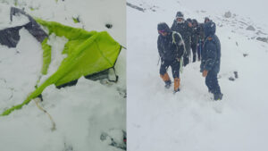 खुम्बिलामा हिमपातभित्र हराएका विदेशी पर्यटकसहित ४ जनाको उद्धार