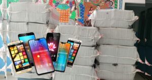 सर्लाहीमा ७३ लाख बराबरको ११ बोरा मोबाइल बरामद
