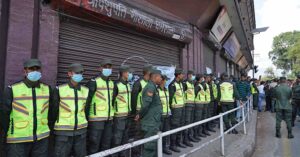 गौशालाको धर्मशाला खाली गर्न पुग्यो महानगर प्रहरी