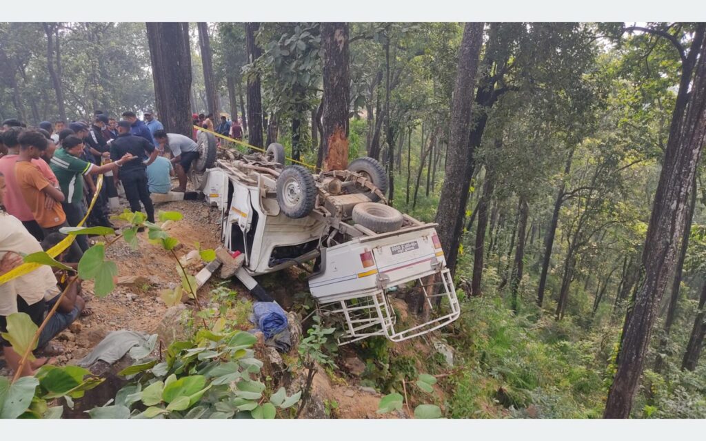 दोलखामा बोलेरो दुर्घटना हुँदा दुई जनाको म*त्यु