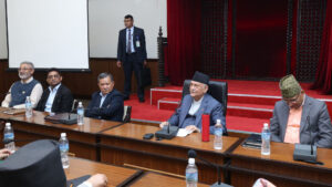 सिंहदरबारमा एमाले संसदीय दलको बैठक