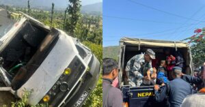 जाजरकोटमा गाडी दुर्घटना, १६ जना घाइते