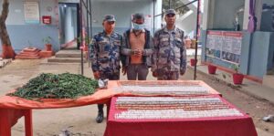 खुर्सानीको बोराभित्र लुकाएको लागूऔषधसहित एक जना पक्राउ