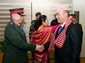 प्रधान सेनापति सिग्देल भारत प्रस्थान