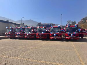 २० करोड लगानीमा महानगर यातायातले थप्यो ४० वटा बस