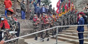 गोरखाबाट एकीकरण पदयात्रामा निस्कियो सेनाको टोली