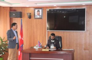 खानेपानीमन्त्री यादवको नयाँ कार्यकक्ष सञ्चालनमा