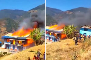 सोलुखुम्बुको लिखुपिके गाउँपालिकामा आगलागी