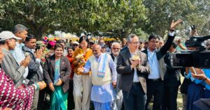 चिनियाँ राजदूत साङ्को मदनपुरमा भव्य स्वागत, प्रविधिमैत्री कक्षाको उद्घाटन