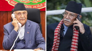 प्रचण्डसँग ओलीको टेलिफोन संवाद