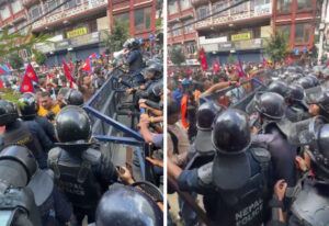 बानेश्वरमा झडपको स्थिति, प्रहरीद्वारा लाठीचार्ज