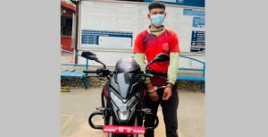 चोरीको मोटरसाइकलसहित एक व्यक्ति पक्राउ
