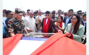 प्रधानमन्त्रीद्वारा गौरादह नगर अस्पतालको शिलान्यास