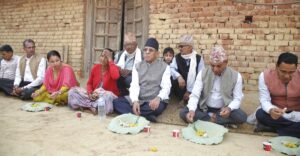 प्रचण्ड पुगे बाँके र बर्दियाका शहीद परिवारको घर, कमलको पातमा ढिग्रीको सत्कार