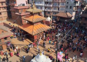 सिन्दुर खेलेर भक्तपुरमा मनाइयो सुथसिया जात्रा