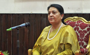 पूर्वराष्ट्रपति भण्डारीले सरकारी सेवासुविधा फिर्ता गर्ने