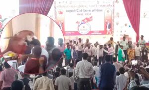 एमाले धनुषा अधिवेशनमा विवाद, दुई गुटबीच कुर्सी हानाहान