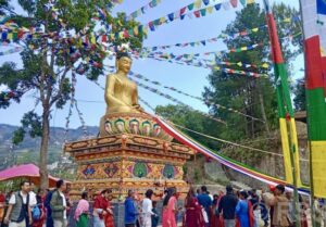 भुइँचालो डाँडामा ३० फिटको बुद्धको प्रतिमा निर्माण