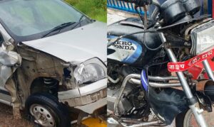 कारले मोटरसाइकललाई ठक्कर दिँदा बाबु छोरीको मृत्यु