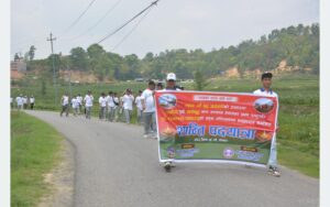 बुद्धजयन्तीका अवसरमा पनौती–नमोबुद्ध शान्ति पदयात्रा