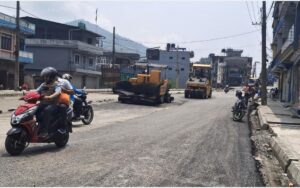 मध्यपहाडी लोकमार्ग : हरिचोक–याम्दी खण्ड ‘अस्फाल्ट’ प्रविधिबाट ‘पिच’