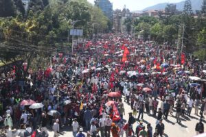 नारायणहिटीमा सभा गर्न नपाएपछि राजावादीहरूको आन्दोलन बालुवाटारतिर सोझियो