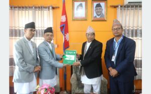 गण्डकी प्रदेश : महालेखाद्वारा प्रदेश प्रमुख समक्ष वार्षिक प्रतिवेदन पेस