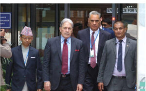 काठमाडौं आए न्युजिल्यान्डका उपप्रधानमन्त्री