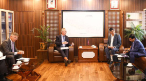 अर्थमन्त्री पौडेल र विश्व बैंक उपाध्यक्ष राइजरबीच भेटवार्ता