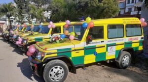 सात स्वास्थ्य संस्थालाई एम्बुलेन्स हस्तान्तरण