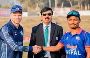 नेपालले स्कटल्याण्डविरुद्ध पहिले बलिङ गर्दै