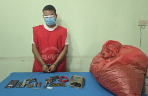 इटालियन पेस्तोल र २५ राउण्ड गोलीसहित एक जना पक्राउ