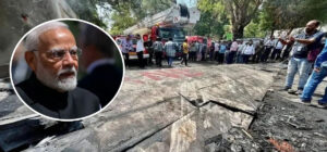 अहमदाबाद विमान दुर्घटना स्थल पुगे प्रधानमन्त्री मोदी