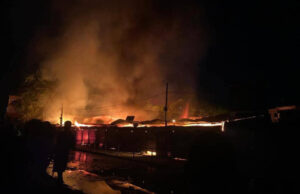 हुम्लाको उनापानीमा  आगलागीबाट आठ घर नष्ट