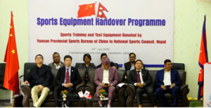 खेलकुद विकासका लागि चीनले दियो ठूलो रकमको खेल सामग्री