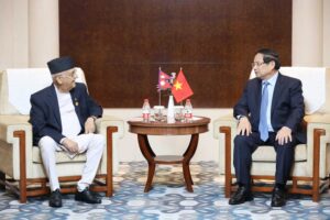 प्रधानमन्त्री ओली र भियतनामका प्रधानमन्त्री चिङबीच भेटवार्ता