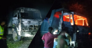 टिपरमा आगलागी हुँदा १९ लाखको क्षति