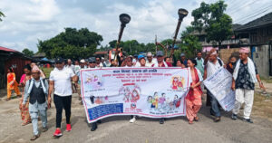 सर्लाहीको ईश्वरपुरमा बाल बिवाहा अन्त्यको लागि कलाकार सहितको सडक र्याली
