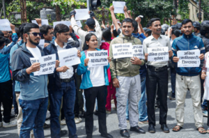 लिपुलेक अतिक्रमण विरुद्ध संयुक्त विद्यार्थी संगठनको विरोध प्रदर्शन