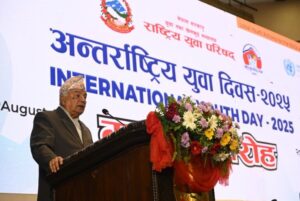 समृद्ध नेपाल बनाउने युगिन अभिभारा अब युवाहरूको काँधमा: राष्ट्रपति