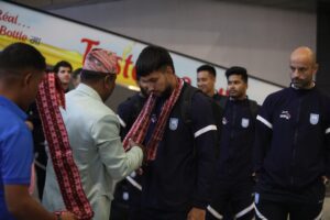 दुई मैत्रीपूर्ण खेलका लागि बगंलादेशको फुटबल टोली नेपालमा